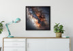 Zentrum der Milchstraße auf Leinwandbild gerahmt Quadratisch verschiedene Größen im Wohnzimmer