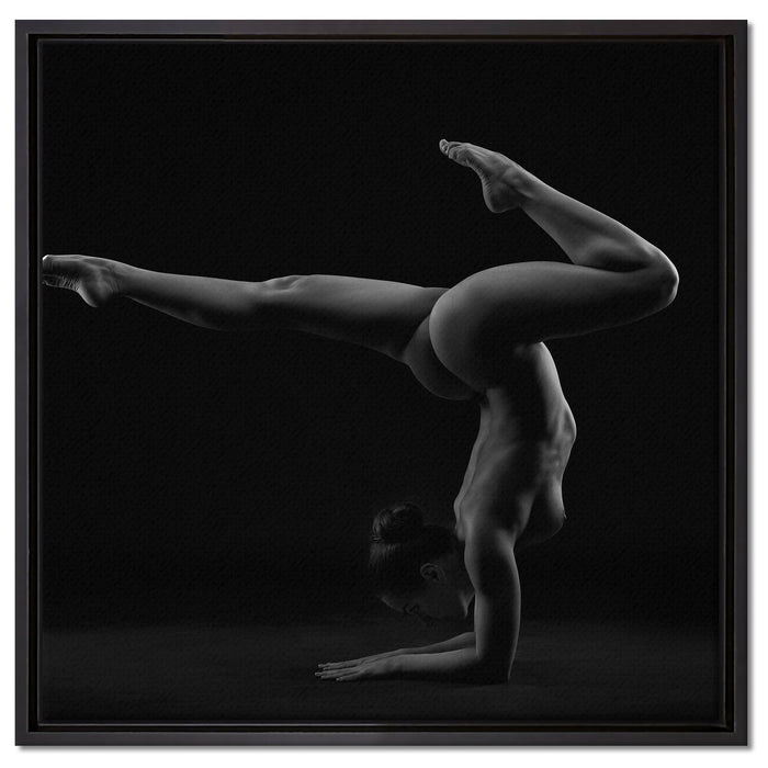 sexy Körper einer Frau auf Leinwandbild Quadratisch gerahmt Größe 60x60