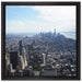 New York City Panorama auf Leinwandbild Quadratisch gerahmt Größe 40x40
