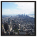New York City Panorama auf Leinwandbild Quadratisch gerahmt Größe 60x60