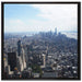New York City Panorama auf Leinwandbild Quadratisch gerahmt Größe 70x70
