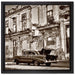 die Strassen Havannas auf Leinwandbild Quadratisch gerahmt Größe 40x40