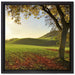 Landschaft im Herbst auf Leinwandbild Quadratisch gerahmt Größe 40x40