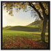 Landschaft im Herbst auf Leinwandbild Quadratisch gerahmt Größe 70x70
