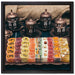 traditionelle türkische Desserts auf Leinwandbild Quadratisch gerahmt Größe 40x40