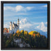 Schloss Neuschwanstein Herbst auf Leinwandbild Quadratisch gerahmt Größe 40x40