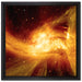 Sternenstaub Gasnebel Galaxie auf Leinwandbild Quadratisch gerahmt Größe 40x40