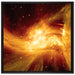 Sternenstaub Gasnebel Galaxie auf Leinwandbild Quadratisch gerahmt Größe 70x70