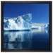 Eisberge Diskobucht Grönland auf Leinwandbild Quadratisch gerahmt Größe 40x40
