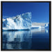 Eisberge Diskobucht Grönland auf Leinwandbild Quadratisch gerahmt Größe 70x70