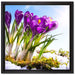 Kunst Frühling flower Hintergrund auf Leinwandbild Quadratisch gerahmt Größe 40x40