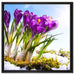 Kunst Frühling flower Hintergrund auf Leinwandbild Quadratisch gerahmt Größe 60x60