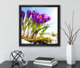 Kunst Frühling flower Hintergrund  auf Leinwandbild Quadratisch gerahmt mit Kirschblüten