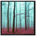 abstrakter Wald auf Leinwandbild Quadratisch gerahmt Größe 70x70