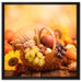 Herbsternte auf Leinwandbild Quadratisch gerahmt Größe 60x60