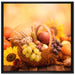 Herbsternte auf Leinwandbild Quadratisch gerahmt Größe 70x70