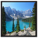 Moraine Lake kanadische Berge auf Leinwandbild Quadratisch gerahmt Größe 60x60