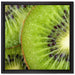 Grüner Kiwi Traum auf Leinwandbild Quadratisch gerahmt Größe 40x40