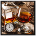 Man Things Whiskey auf Leinwandbild Quadratisch gerahmt Größe 70x70