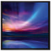 Nordische Polarlichter auf Leinwandbild Quadratisch gerahmt Größe 70x70