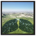 Grüne Lunge der Natur auf Leinwandbild Quadratisch gerahmt Größe 60x60