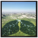 Grüne Lunge der Natur auf Leinwandbild Quadratisch gerahmt Größe 70x70