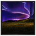 phantastisches Polarlicht auf Leinwandbild Quadratisch gerahmt Größe 60x60
