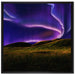 phantastisches Polarlicht auf Leinwandbild Quadratisch gerahmt Größe 70x70