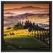 Wunderschöne Toskana Landschaft auf Leinwandbild Quadratisch gerahmt Größe 40x40