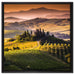 Wunderschöne Toskana Landschaft auf Leinwandbild Quadratisch gerahmt Größe 60x60