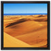 Wüste am Meer auf Leinwandbild Quadratisch gerahmt Größe 40x40
