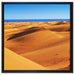 Wüste am Meer auf Leinwandbild Quadratisch gerahmt Größe 60x60