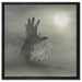 Zombie Erwachen auf Leinwandbild Quadratisch gerahmt Größe 60x60