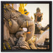 Elefantengottheit in Thailand auf Leinwandbild Quadratisch gerahmt Größe 40x40