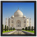Gewaltiger Taj Mahal auf Leinwandbild Quadratisch gerahmt Größe 40x40
