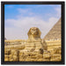 Große Sphinx von Gizeh auf Leinwandbild Quadratisch gerahmt Größe 40x40
