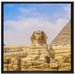 Große Sphinx von Gizeh auf Leinwandbild Quadratisch gerahmt Größe 70x70