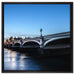 Westminster Bridge Big Ben auf Leinwandbild Quadratisch gerahmt Größe 60x60