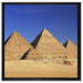 Pyramiden von Gizeh auf Leinwandbild Quadratisch gerahmt Größe 60x60
