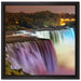 Majestätische Niagara Fälle auf Leinwandbild Quadratisch gerahmt Größe 40x40