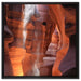 Sand Antelope Canyon auf Leinwandbild Quadratisch gerahmt Größe 60x60