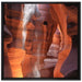 Sand Antelope Canyon auf Leinwandbild Quadratisch gerahmt Größe 70x70