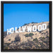 Hollywood Wahrzeichen auf Leinwandbild Quadratisch gerahmt Größe 40x40