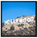 Hollywood Wahrzeichen auf Leinwandbild Quadratisch gerahmt Größe 60x60