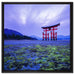 Torii in Hiroshima Japan auf Leinwandbild Quadratisch gerahmt Größe 60x60