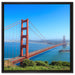 Golden Gate Bridge auf Leinwandbild Quadratisch gerahmt Größe 60x60