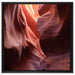 Antelope Canyon Arizona auf Leinwandbild Quadratisch gerahmt Größe 60x60