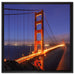 Golden Gate Bridge San Francisco auf Leinwandbild Quadratisch gerahmt Größe 60x60
