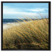 Schilf Gras am Ufer auf Leinwandbild Quadratisch gerahmt Größe 60x60