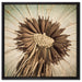 Vertrocknete Pusteblume auf Leinwandbild Quadratisch gerahmt Größe 60x60